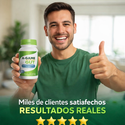A-Game Gut – Alivio Digestivo con L-Glutamina y Zinc